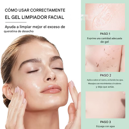 Gel exfoliante herbal en crema, hidratante, exfoliante facial y corporal