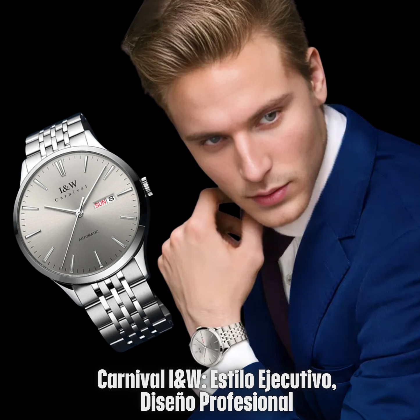 Reloj Automático Carnival I&W: Lujo en Acero 316L