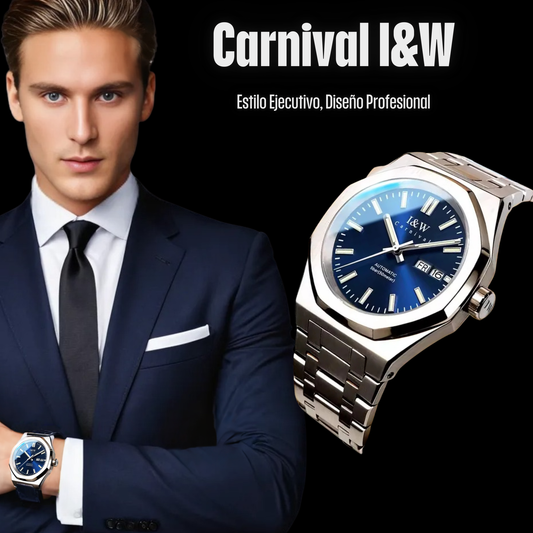 Reloj CARNIVAL de Lujo para Hombre – Automático con Cristal de Zafiro