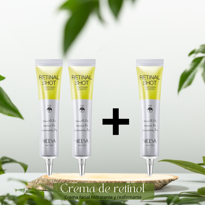 Crema Facial Antiarrugas con Retinol – Reafirma, Ilumina e Hidrata