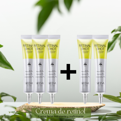 Crema Facial Antiarrugas con Retinol – Reafirma, Ilumina e Hidrata