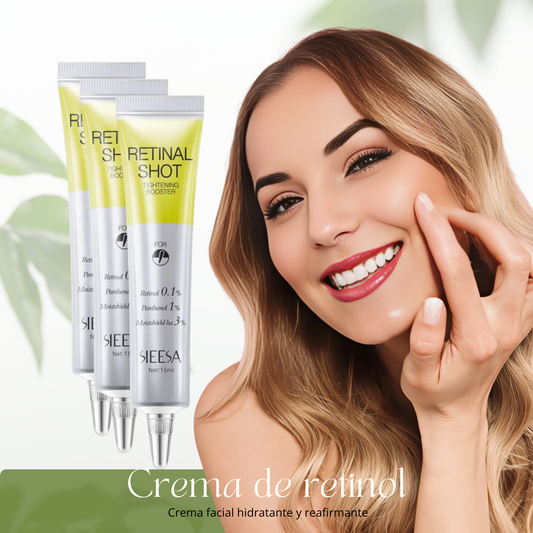 Crema Facial Antiarrugas con Retinol – Reafirma, Ilumina e Hidrata