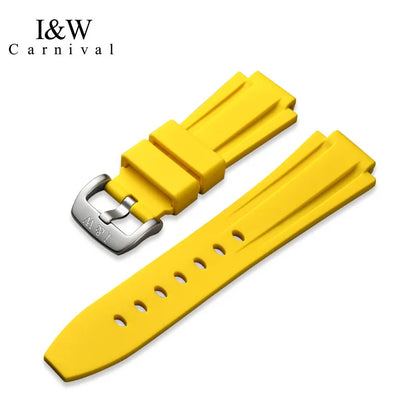 Correa Original I&W Carnival:Correa inoxidable Cuero o Goma Impermeable