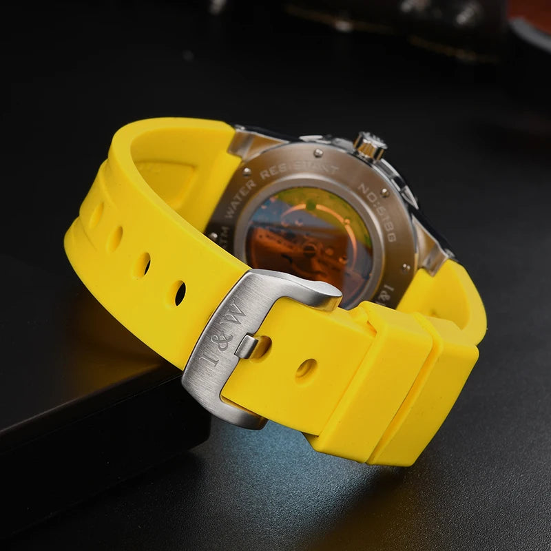 Correa Original I&W Carnival:Correa inoxidable Cuero o Goma Impermeable