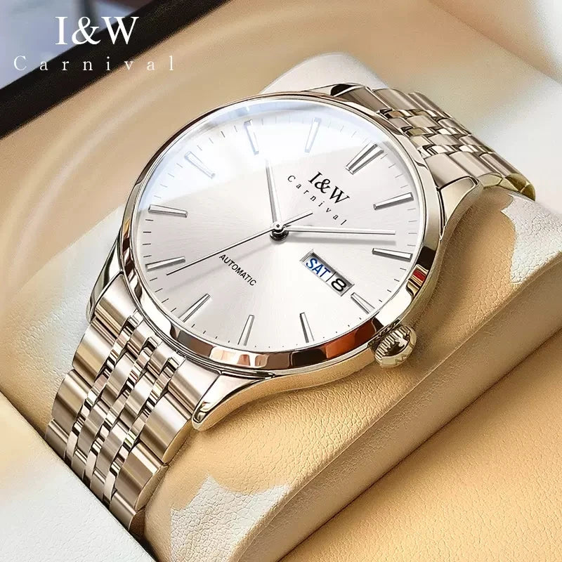 Reloj Automático Carnival I&W: Lujo en Acero 316L