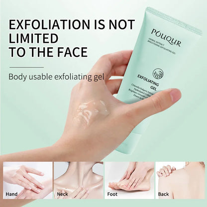 Gel exfoliante herbal en crema, hidratante, exfoliante facial y corporal
